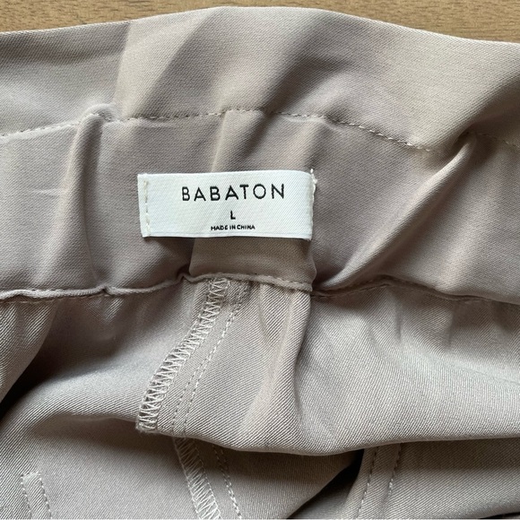 Babaton Gray High Waist Shorts Elastic Waistband Casual Fit - Picture 3 of 8